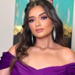 Malak Ahmed Zaher Instagram – Dolled up 💜✨ 

Styled by @mayajules 
Hair by @alfredandmina 
Makeup by @nesmamansourmakeup ✨