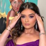 Malak Ahmed Zaher Instagram – Dolled up 💜✨ 

Styled by @mayajules 
Hair by @alfredandmina 
Makeup by @nesmamansourmakeup ✨