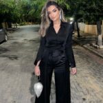 Malak Ahmed Zaher Instagram - From the closing ceremony of ICCE X Samsung 🖤✨ @samsungegypt Outfit @__mamzi__ Makeup @dinaelkasheff Hair @alfredandmina