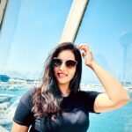 Malavika Menon Instagram - Break fasting ✌🏻🌈✨🕶️ Queen Elizabeth 2 Cruise Ship
