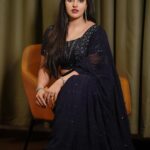 Malavika Menon Instagram - Playing dress up 🥰 Shot @liju_photographyoff Jwlry @alameen_fashion_jewels Mua @sreegeshvasan_makeupartist Wearing @garggyboutique