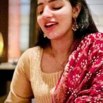 Malavika Menon Instagram - #dhanu 🙏🏻❤️ #special #occassion #gratitude #blessed #love #peace #lights #music Wearing @yla_designs