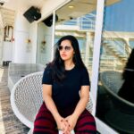 Malavika Menon Instagram - Break fasting ✌🏻🌈✨🕶️ Queen Elizabeth 2 Cruise Ship