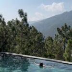 Malavika Mohanan Instagram - A warm pool in the cold mountain air. Sigh 🤍 @pemakobhutan Bhutan འབྲུག་རྒྱལ་ཁབ་