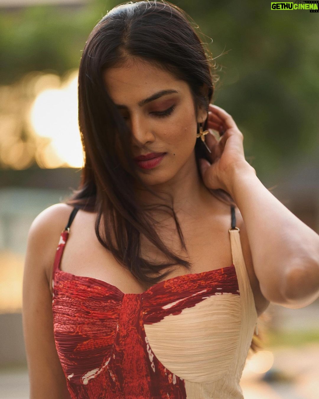 Malavika Mohanan Instagram - 3 love lessons I learnt beyond the romanticised notions of love & romance 🌹 •Find someone who aligns with the future version you see of yourself(I cannot stress on this one enough). Who pulls you back on your track when you feel lost, and not someone you need to cajole or coax to let you fulfill your dreams. Behind every successful woman there are supportive men too, remember that. (Shoutout to @adityamohanan @kumohanan on that note for setting the standards too high for me) •Peace of mind. It’s so easy to mistake volatile behaviour and the constant push & pull for passionate romance. Or to mistake emotional unavailability for mystery & intensity in a person. But if a long term relationship does not give you peace of mind, *nothing* makes it worth it. Sure, all relationships go through ups & downs, but if the downs outweigh the ups you have some thinking to do and tough decisions to make. •Listen to actions, not words. “Well done is better than well said” said Benjamin Franklin. Personally, I’ve always trusted a person who walks their talk instead of just someone who talks big(goes beyond romantic relationships too obviously) Actions tell you the red flags, the problematic behaviours, loyalty or the lack of it, effort, true colour..basically the actual deal if you’re aware of it watching out for it. There’s so much more I would like to share, but another day maybe? For now just leaving you with these thoughts.. The photos obviously have nothing to do with the writing. I was feeling pretty and loved, and that’s as good a reason as any to share them, right? 🥰 oh, and Happy Valentine’s Day ♥️ 📸 @palashsverma