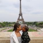 Malika Instagram - No Paris fashion show. Me & Ace in our true style, happy anywhere together. You are the reason my cup runneth over son.