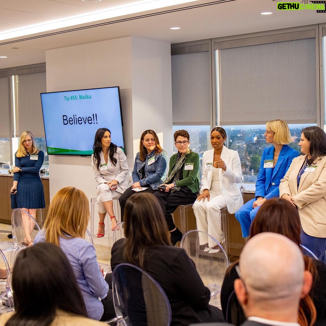 Malika Instagram - I don’t take one opportunity for granted. Thank you to my long standing entertainment lawyer and mentor @dmillerfoxrothschildcom for always gently nudging me into areas where I learn and grow. Fox Rothschild Women Founders panel was a success.