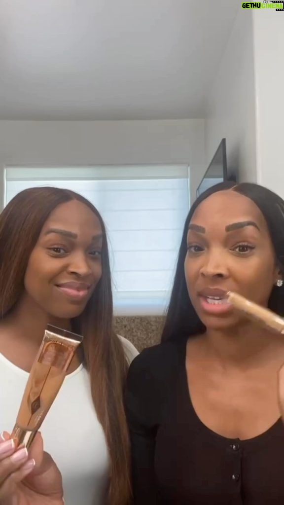 Malika Instagram - Being a part of a dynamic duo, I have to share another amazing duo that is a skin game changer. @charlottetilbury beautiful skin foundation and concealer is pure perfection! You’ll see why it has sold out before, so don’t walk, run and get it! Your skin will glow ✨ #CHARLOTTETILBURY #BEAUTIFULSKIN #CTILBURYPARTNER