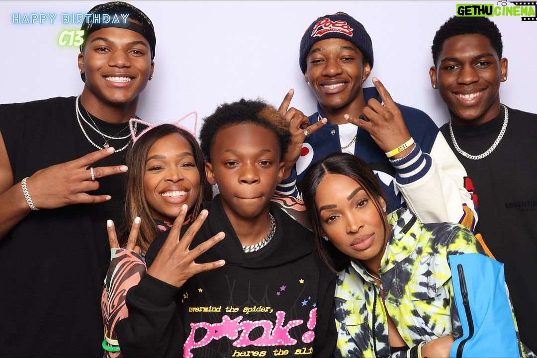 Malika Instagram - Had the absolute best time celebrating you Christian. I can believe you are 13, you’re beautiful heart reminds me of how mature and caring you are. I am so proud of you. It’s all up from here nephew HAPPY BIRTHDAY!!!