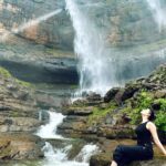 Malti Chahar Instagram - If you fall, fall like a waterfall ❤️ #fall #beautifull #waterfall #naturelovers P.C.- @arviyadav07 Kataldhar Waterfall