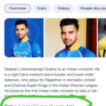 Malti Chahar Instagram – Thanks to Wikipedia…finally Deepak is elder to me😄😂
Fittest player at 48😛