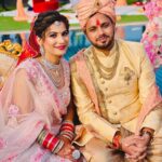 Malti Chahar Instagram - May the love you share today grow stronger as you grow old together...wish you a lifetime of love and happiness😘 @kalpanac1310 @amankwatra13 Agra, Uttar Pradesh