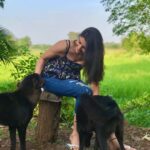 Malti Chahar Instagram - You are being missed Bunty and Bubly😘🐶 Cuties of Jungle Sarai and @anilpatil_cliffedgefilms Clicked by- @thesanakhan 😘 #love #joy #beautiful #soulful