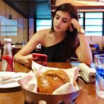 Malti Chahar Instagram – When we used to go out to eat 😐
#stayhome #staysafe #apnatimeaayega #throwback