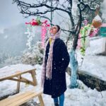 Malti Chahar Instagram – First snowfall ❄️😇