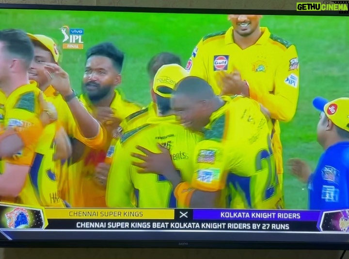 Malti Chahar Instagram - 4th IPL cup for Thala and all CSK fans💛 Respect to all the CSK players 🔥 what a match and what a season it was! 🥰 #csk #cskvskkr #ipl2021 #ipl2021final #whistlepodu