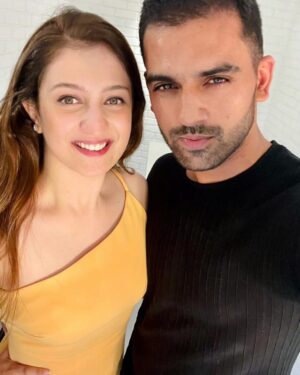 Malti Chahar Instagram - And my brother is taken❤️💍 Lo mil gayi bhabhi😁. She is Jaya Bhardwaj and she isn’t a foreigner…Delhi Ki ladki h.
God bless you both😘
#engagement #love