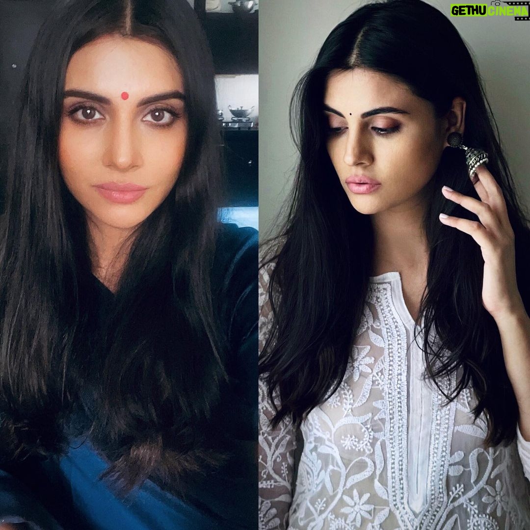 Malti Chahar Instagram - Big bindi or small bindi???🔴/⚫️?