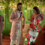Malti Chahar Instagram - Congratulations Mittali and Shardul 💍. Wish you all the happiness and love ❤️. @mittaliparulkar_ @shardul_thakur #engaged Mumbai Cricket Association, BKC