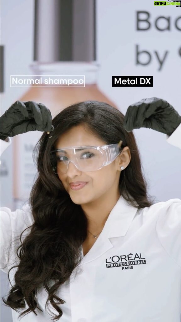Malvika Sharma Instagram - Step into the magical world of my favorite anti-breakage range, Metal DX, with me at the L’Oréal Professionnel Research and Innovation Centre. From groundbreaking formulations to awe-inspiring discoveries, this visit was an extraordinary journey. I had the privilege of uncovering the secrets of the Metal DX range and how it shields our hair from the harsh metals found in hard water. Witnessing this absolutely remarkable range strengthen our hair through a rigorous strand breakage test was truly eye-opening. It’s a game-changer in hair protection. Now, I really can’t wait to try out these amazing products at home! Visit your nearest L’Oreal Professionnel partner salon today to experience the magic for yourself. #AD #MetalDX #LorealProindia #LorealProfindia #HairCare @lorealpro_education_india @lorealpro