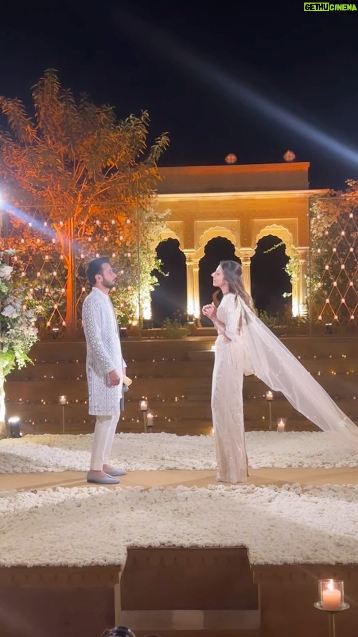 Mandira Bedi Instagram - Dearest @simranwarsi and @amerwarsi thank you thank you thank you. ❤️🙏🏽❤️🙏🏽❤️ The wedding was one of the most memorable and beautifully done weddings ever. Your graciousness, generosity and kindness in all that you did, was above and beyond. (Preet Mamiji and Ananti Mamaji are watching you and are so proud.) Omair is lucky to have such loving and fantastic parents. ❤️ @omairwarsi99 and @vedikamohan_ congratulations and God bless. 🙏🏽🧿❤️ Here’s to an amazing ride and a brilliant, love-filled adventure for the both of you. Seeing your spirit and love for each other, one wouldn’t expect any less! ❤️💪🏽🙌🏽 @vandanamohan_wdc : wow wow you made the wedding so magical and absolutely perfect.. @suryagarh has never looked more beautiful! There was just Beauty and Grace and lots and lots of Love all around. ❤️💜🌺🌹❣️ @dipsbedi @harmeet.s.bedi.1 @gitabedi @adimots @zoejaneblues @fatimawarsi3 @shaliniarorakochhar @alisa__warsi @aaliya.warsi @simranwarsi @amerwarsi @aabhabakaya #wemadeavow