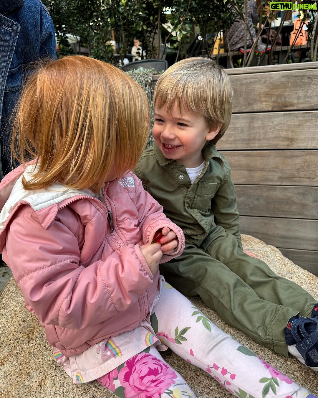 Mandy Moore Instagram - Sunday hangs with friends are the best! Gus and Poppy 4 ever!!