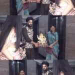 Maniesh Paul Instagram - Ganesh Chaturthi came & went…15 years for us, this year🧿 15 years of bringing home an eco friendly Ganesha & 15 years of doing the visarjan at home🙏🏻♥️ It gives us immense happiness that over these years, so many of our friends & acquaintances have started doing the same…after all, aren’t we all responsible for our planet? #mp #ganeshji #ecofriendly
