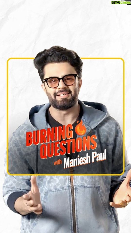 Maniesh Paul Instagram - With his new web series Rafuchakkar streaming on @officialjiocinema, here's actor-anchor @manieshpaul getting all real as he answers IMDb's Burning Questions, from telling us his top picks to guessing the IMDb ratings of his own movies 🔥🔥🔥 🎬: Rafuchakkar | Jio Cinema
