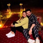 Maniesh Paul Instagram - And what a wonderful experience this was!a special dinner for just us in the middle of the desert! Thank you @raynatours_ @bespokedinnerdubai @drivethethrilldxb for this experience Must try when in Dubai I highly recommend