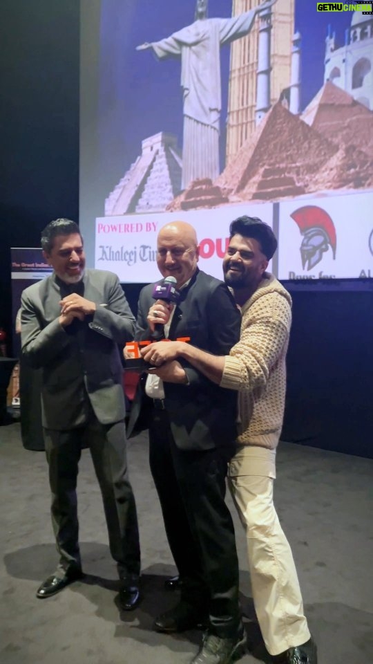 Maniesh Paul Instagram - A star-studded moment at The Great Indian Film Festival! Bollywood sensation Manish Paul graced the event, spreading joy and warmth as he greeted the enthusiastic crowd. A special highlight during our cinematic celebration, making the atmosphere even more magical. #TGIFF #ManishPaul #BollywoodMagic #FilmFestival #CinematicCelebration #StarEncounter #FilmMagic #CelebrityGuest