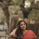 Manjima Mohan Instagram - 🧡❤️ Direction: @aadhavkannadhasan Photography & editing: @gowtham__rajendran Styling: @by_sarana Saree: @suta_bombay Makeup and hair : @hemalathahairandmakeup Chennai, India