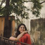 Manjima Mohan Instagram - 🧡❤️ Direction: @aadhavkannadhasan Photography & editing: @gowtham__rajendran Styling: @by_sarana Saree: @suta_bombay Makeup and hair : @hemalathahairandmakeup Chennai, India