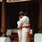 Manjima Mohan Instagram - My safe place ❤️ Happy first anniversary, my love. Thank you for all you do and all you are! So grateful to have you in my life. Cheers to another amazing year ahead! ✨️😊🤗😘