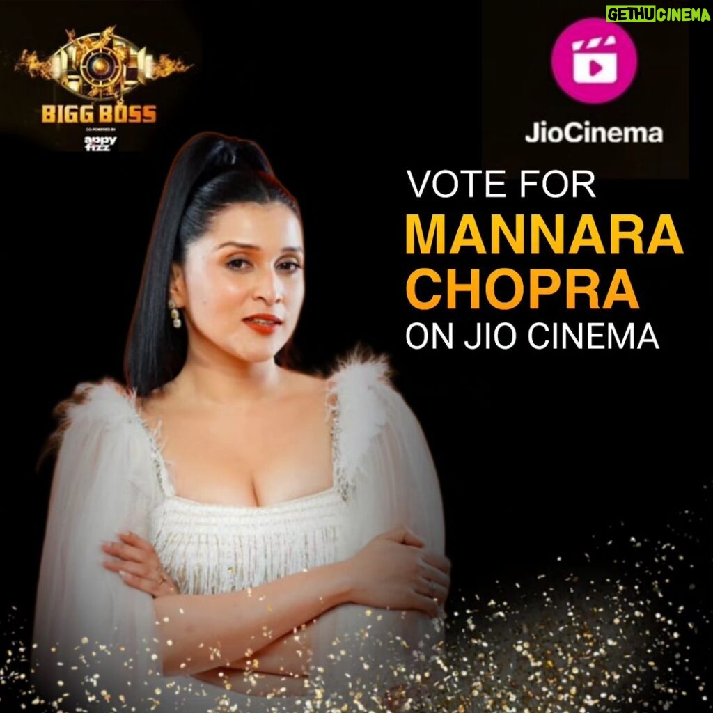 Mannara Instagram - 🗳 Let's make this week unforgettable by voting together. Click the link in my bio to cast your vote and let's turn this nomination into a win!!🏆💯 Your love fuels my journey, and I appreciate each and every one of you. Love & respect! 💖🙏 @colorstv @beingsalmankhan @endemolshineind #TeamMannara #VoteForMannara #FanPower #BB #bb17 #Biggboss17 #BiggBoss #MannaraChopra #Colors #SalmanKhan #manara #MannaraIsTheBoss