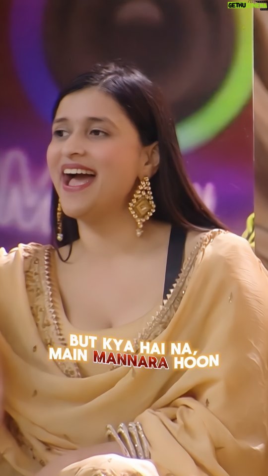 Mannara Instagram - Mannara is not just a name, it's a Vibe 🤟💯 @colors @officialjiotv @endemolshineind @bharti.laughterqueen @haarikahassine #biggboss17 #BB17 #MannaraIsTheBoss #MannaraChopra #BB #Mannara #Igreels #Biggboss #vibes #weekendkavaar