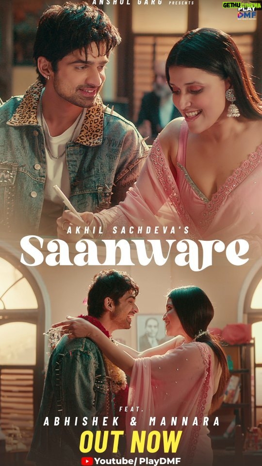 Mannara Instagram - Let the heartfelt notes of 'Saanware' speak your love this Valentine's Day 🎶💖 📌Saanware Full Song Out Now Exclusively on @Playdmfofficial YouTube Channel. @aebyborntoshine @sachdevaakhilnasha @anshul300 @rajanbirfilms @kartikdevofficial @iamgauravdev @gauravarora08 @sankalp1 @amitkridey @virginmusicin @desimusicfactory @playdmfofficial #Saanware #AbhishekKumar #MannaraChopra #AkhilSachdeva #NashaBoy