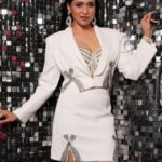 Mannara Instagram - Keeping up her Fashion Game 🔥 - Mannara Chopra At Biggboss Finale Party ♥️ Outfit @samiya.boutique Styling @style_by_sujatarajain Real diamonds by her own brand @bmbjewelsofficial Shot by @fahhu_ Location @viralvisionstudios HMU @sunny_makeup_artist #MannaraChopra #BB17 #BiggbossFinale #igfashion #whiteaesthetics