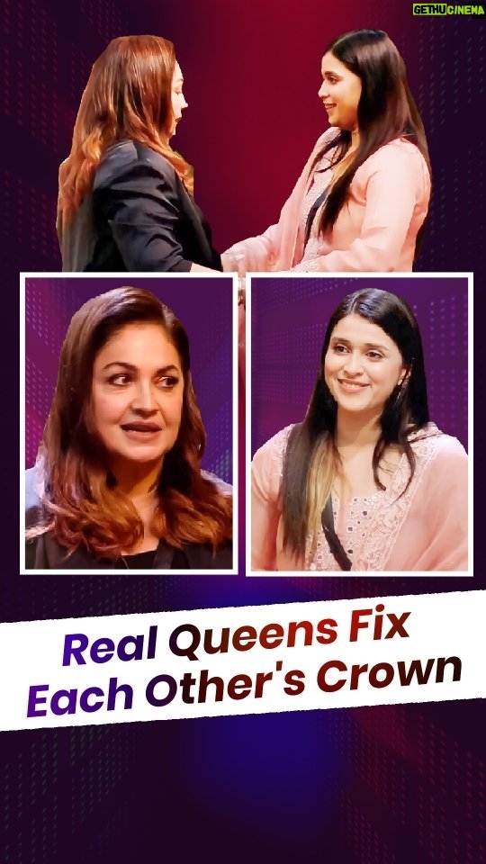 Mannara Instagram - Real queens fix each other's crown 👑❤️ Pooja Ma'am, my heartfelt gratitude for your uplifting words and clear perspective. Your support in the Bigg Boss show meant a lot to me. Thank you for boosting my motivation. Blessed to have a mentor like you. Hoping to share screen with you very soon. 🤗😇 poojab1972 Sincerely, Mannara Chopra ❤️ Styled by @mitalihandaofficial Suit @saman.emporio #biggboss17 #bb17 #biggboss #mannarachopra #poojabhatt #throwback #bb #mannara