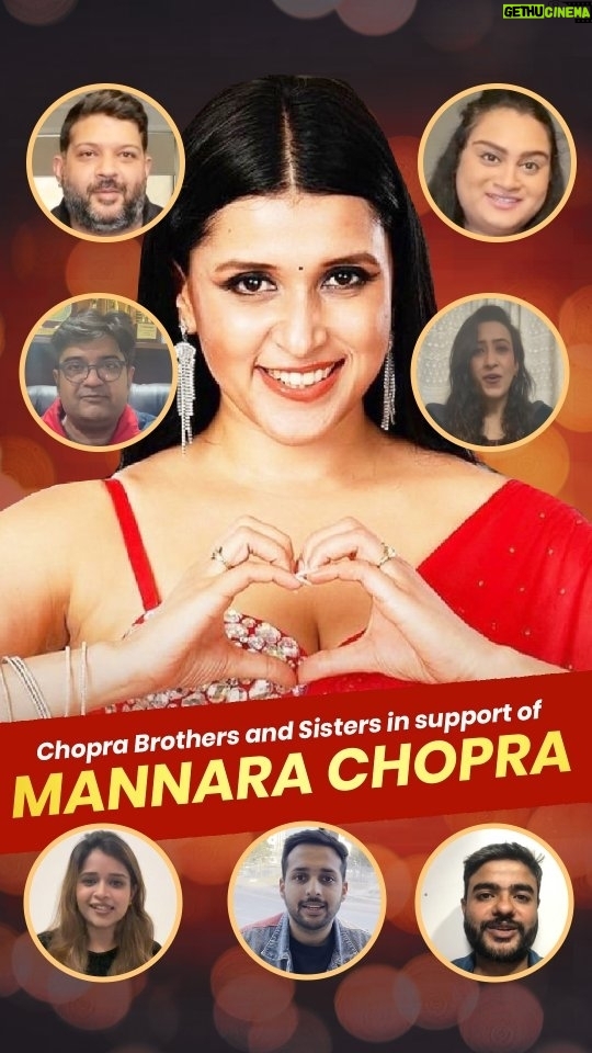 Mannara Instagram - All the brothers and sisters are eagerly waiting for bringing the trophy home and celebrating together. Sending their best wishes and love so that trophy comes home. 🏆🥳❤ #togetherforever ❤ #BB #BB17 #Biggboss17 #Biggboss #MannaraChopra #Mannara #Colors