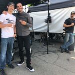 Manny Montana Instagram - My chosen brother @youngflip7 and some creepy dude looking at us. 🤨 LOL! Blessed my boy had some time to come to set and share some laughs. @nbcgoodgirls @anwnation #goodgirls #americanninjawarrior #ninja