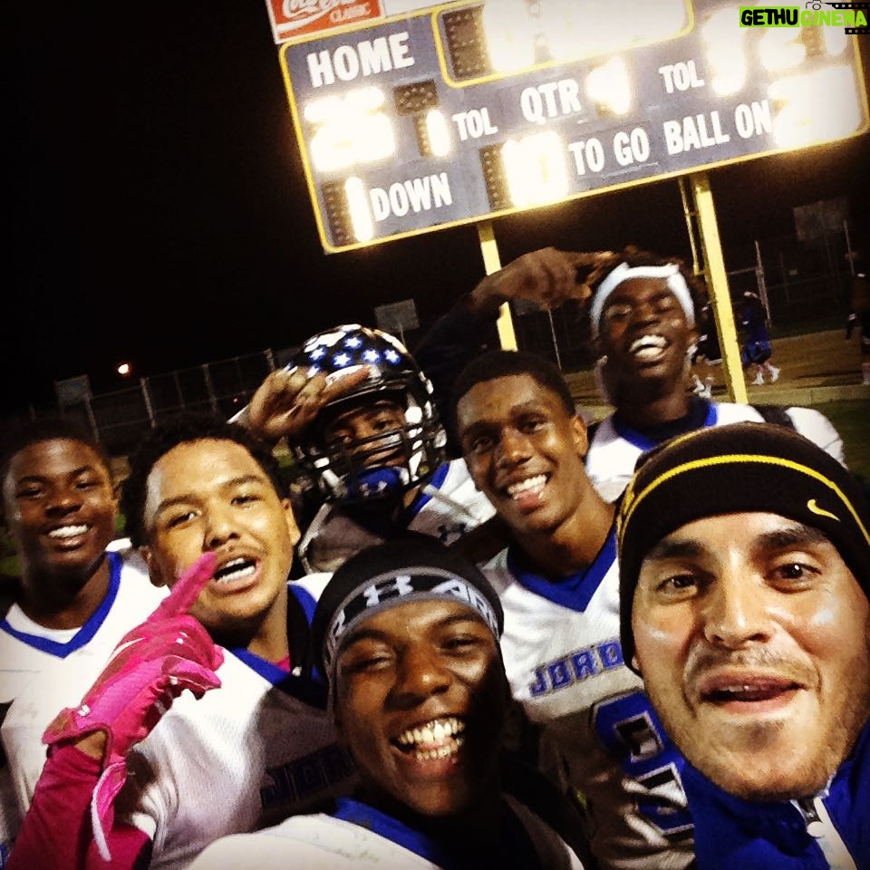 Manny Montana Instagram - Whaaaaaaaaat!!!! 27-26 J-town all day!!!! Never been more proud of my boys! Never seen that kind of fight like tonight!!! Show them some love and give them a follow for making ol' coach proud.
