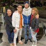 Manny Montana Instagram – Good when people are even better in person. The new homies @racheldonaire @nonitodonaire and my beautiful wife @adelfamarr 
Thanks for a fun night!!