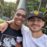 Manny Montana Instagram - Last high school game to now. My little bro for life and then some. @rashawn9shearin