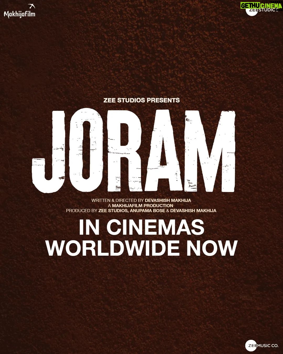 Manoj Bajpayee Instagram - A sincere thank you to @letterboxd users for embracing Joram with love and enduring support! Book your tickets! (Link in bio) #Joram in cinemas worldwide now. @zeestudiosofficial @mohdzeeshanayyub @nakedindianfakir @village_at_makhijafilm @nowitsabhi @smitatambe @tannishtha_c @meghamathurhere @nimmyraphel @bose.anupama @deepaksimhal @piyushputy @avrobanerjee @mangeshdhakde @sidmeer @viraj_selot @ipankajbatra @joshi.ashvin @dhiman.karmakar @castingbay @ashimaavasthi @callmenabo @zeemusiccompany