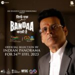 Manoj Bajpayee Instagram - Going 2 for 2 this year and couldn’t be happier! #SirfEkBandaaKaafiHai also securing a spot in the Indian Panorama at the 54th IFFI 2023 (@iffigoa). Congratulations to the talented director, the dedicated producer, and the spirited cast and crew who made this journey nothing short of remarkable. A big shoutout to our audience for their unwavering support, always greatful🙏🏼 @apoorvsinghkarki01 @vinod.bhanushali @suparnverma @bsl_films @zeestudiosofficial #KamleshBhanushali @the_vishal_gurnani @juhiparekhmehtaofficial @arjunkukreti #DeepakKingrani @manish_kalra_ @zee5 @zee5global @hitz.music.official
