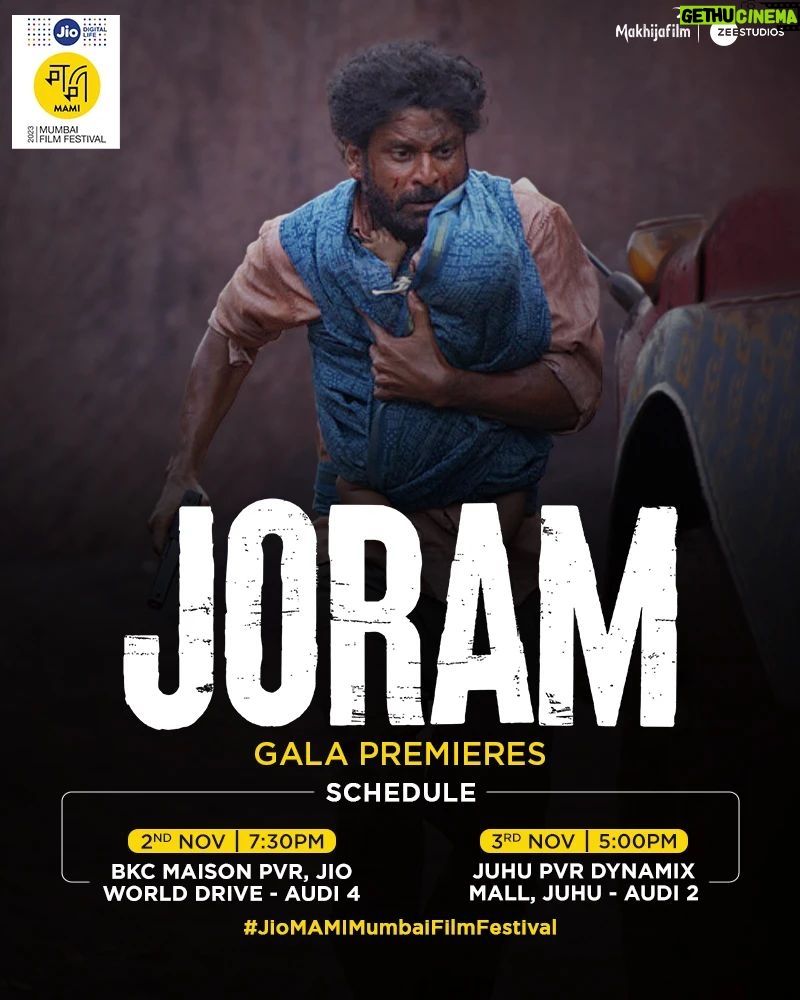 Manoj Bajpayee Instagram - Brace yourselves for a thrilling journey of love, loss, and survival! #Joram is all set for its Indian premiere at the @mumbaifilmfestival Have you booked your tickets yet? #JioMAMIMumbaiFilmFestival #MumbaiFilmFestival #JioMAMI2023 @zeestudiosofficial @mohdzeeshanayyub @nakedindianfakir @shariq_patel @village_at_makhijafilm @nowitsabhi @smitatambe @tannishtha_c @rajshri_deshpande @meghamathurhere @nimmyraphel @bose.anupama @deepaksimhal @piyushputy @avrobanerjee @mangeshdhakde @sidmeer @viraj_selot @ipankajbatra @joshi.ashvin @dhiman.karmakar @castingbay @ashima.avasthi @callmenabo