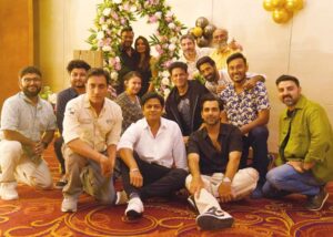 Manoj Bajpayee Instagram - Lights, camera, Anniversary! 🥳 Setting the stage for @apoorvsinghkarki01 & @vartika0016 anniversary with Team #Bhaiyyaji. With #ShabanaRazaBajpayee, @vinod.bhanushali, @vipin.sta , @jatingoswami_official, @vikramkhakhar, and our spirited crew. To more such evenings! 🎉 #TeamBhaiyyaji #AnniversaryVibes