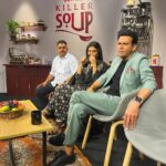 Manoj Bajpayee Instagram - Swathi's sly sip, Arvind's ready rant, and Prabhakar's puzzled anger. Just another day in the intriguing world of #KillerSoup 🍲 @konkona @sayaji_shinde 😂🙌🏼 @netflix_in @abhishekchaubey #KillerSoupOnNetflix Shoes: @ecco Styled by: @azcouture_official Assisted by: @labelblive