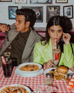 Manoj Bajpayee Instagram - Umesh and Swathi casually increasing the spice on your feed 🥵 🍜 #KillerSoup coming on 11 Jan only on Netflix!