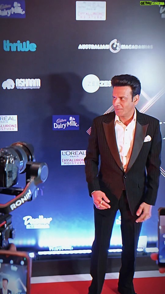 Manoj Bajpayee Instagram - Thank you @zeezest for the Iconic Artist 2024 honour. A big shoutout to the team and my incredible supporters. 🙏🏽 #ZeeZestUnlimit Outfit: @bharat_reshma Shoes: @Rossobrunelloofficial Styled by: @azcouture_official Assisted by: @akanshachaturvedighosh 📸By: @rohitdubeyphotography